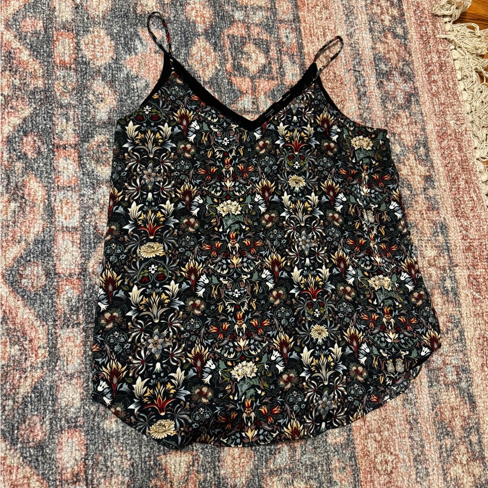 Tahari Black Floral Camisole